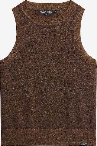 Superdry Knitted Top in Brown: front