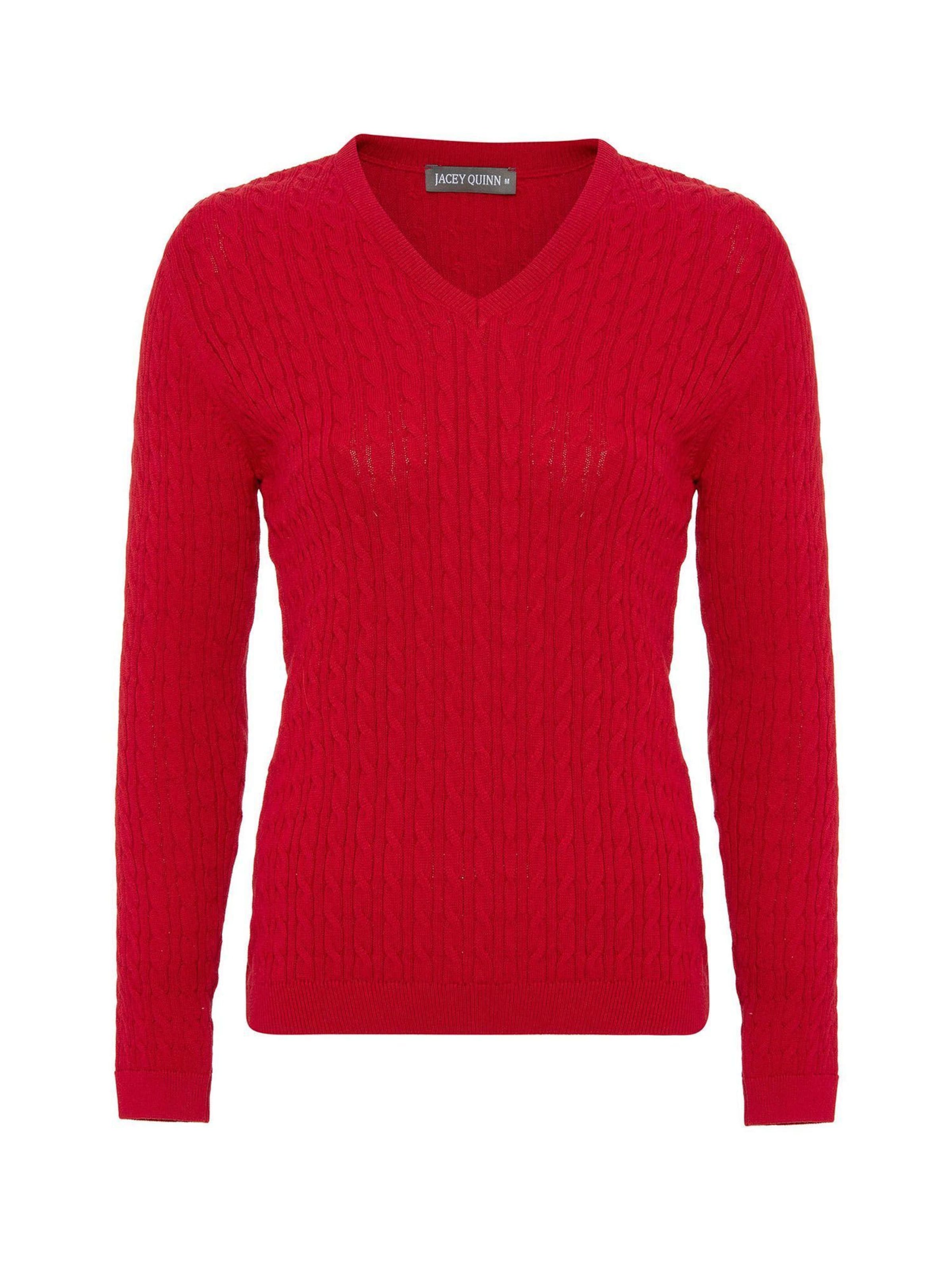 Jacey Quinn Svetr – červená: přední strana