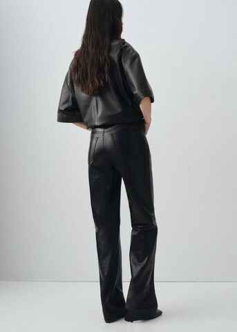 MANGO Wide Leg Hose 'Alexa' in Schwarz