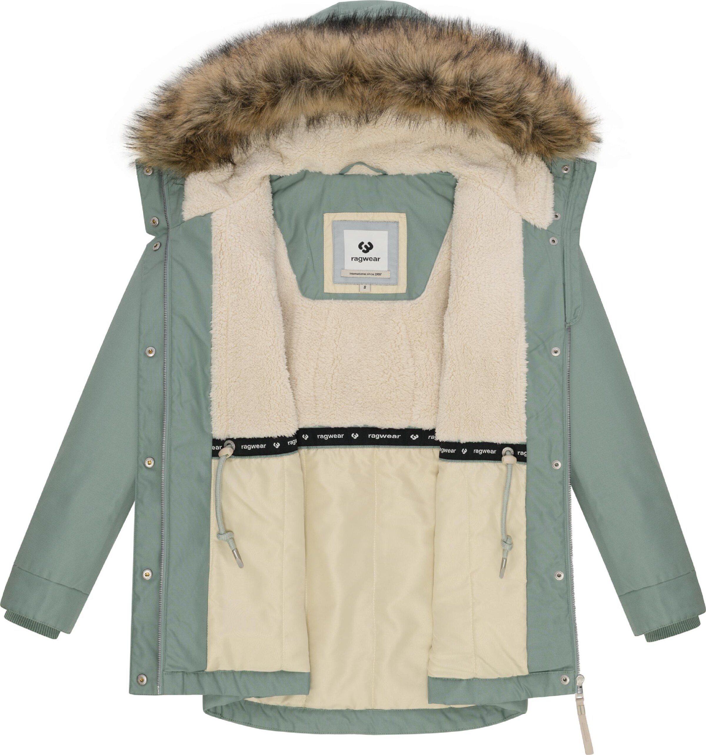 Ragwear Winterparka 'Tawny' in Groen