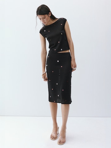 MANGO Top 'DARKY' in Schwarz