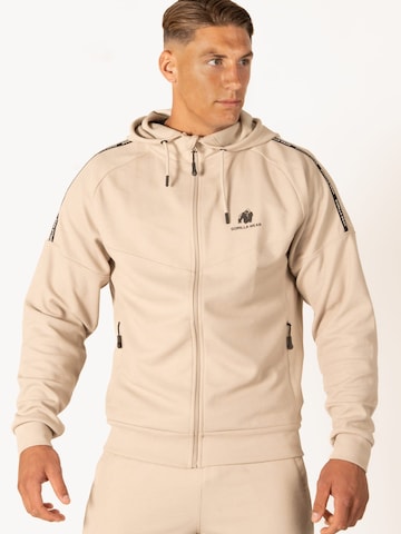 Gorilla Wear Training Jacket in Beige: front