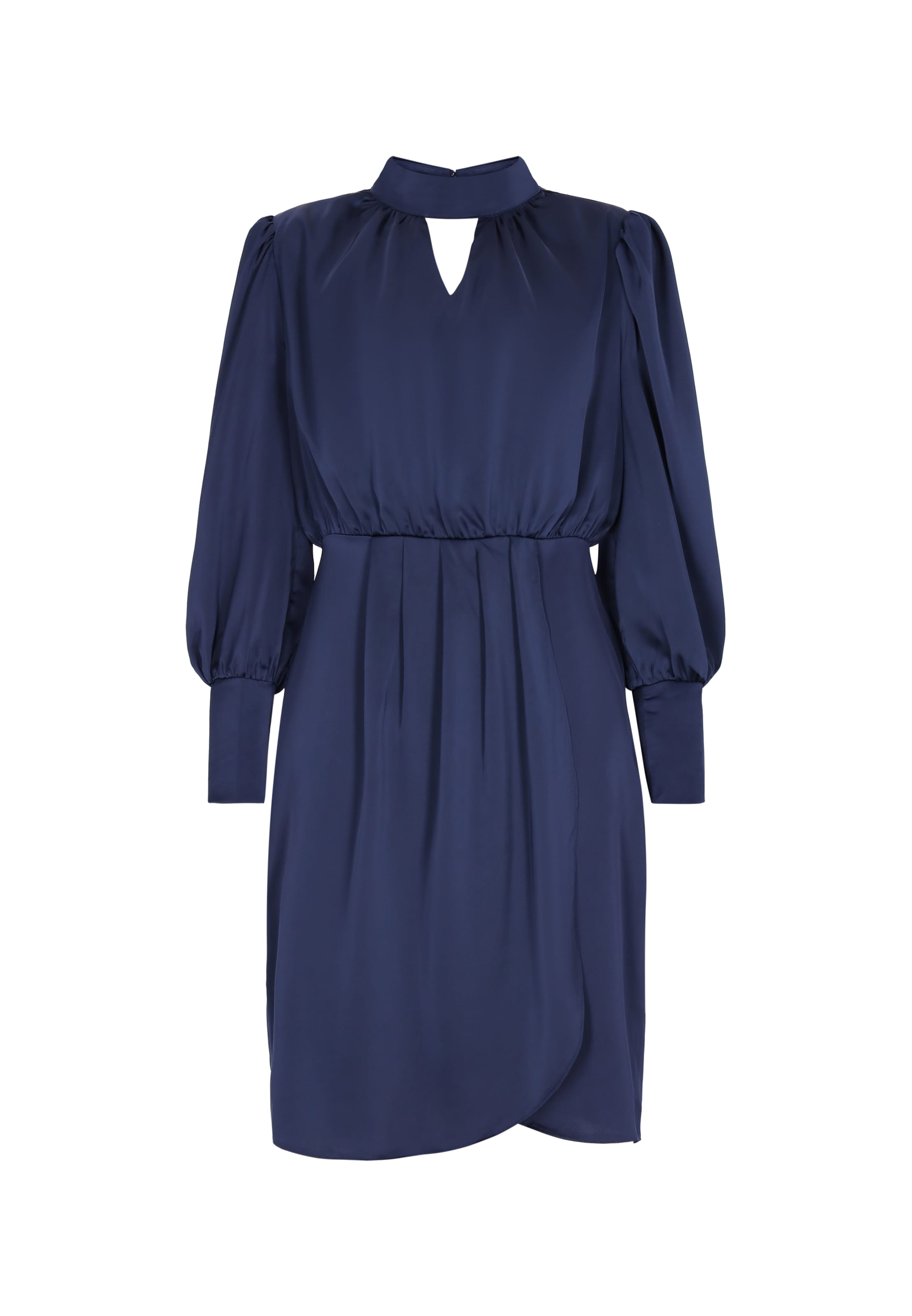 faina - Vestido de gala en azul: frente