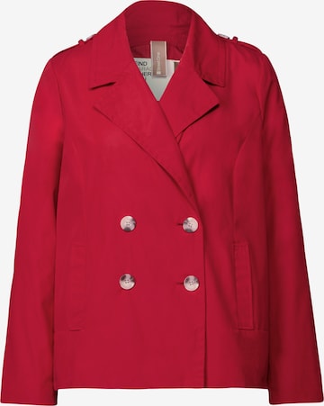 STREET ONE Doppelreihiger Trenchcoat in Rot: Vorderseite