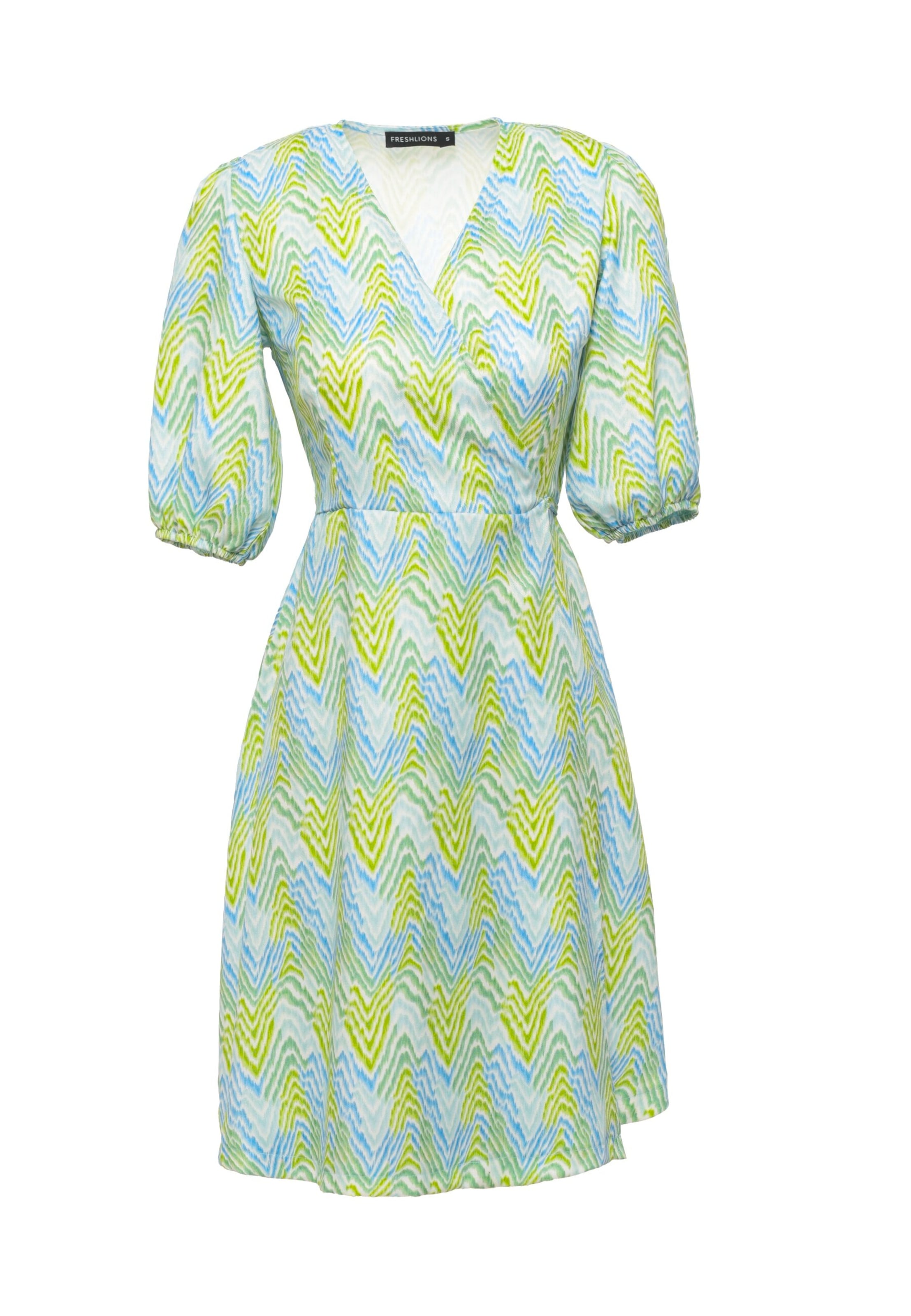 FRESHLIONS Zomerjurk 'Sunny' in Groen: voorkant