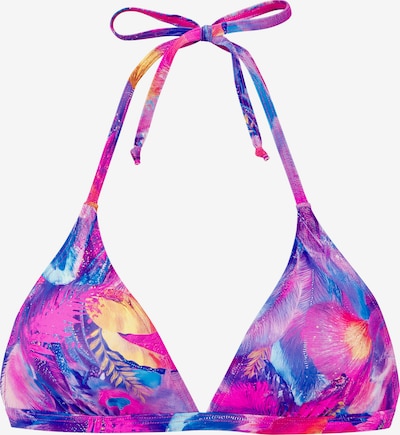 VENICE BEACH Bikini gornji dio veličine 75/A/B u azur / žuta / ljubičasto plava / neonsko ljubičasta, Pregled proizvoda
