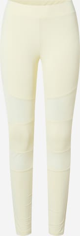 Urban Classics Skinny Leggings in Yellow: front