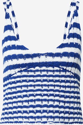 NA-KD Knitted Top 'Susanna' in Blue: front