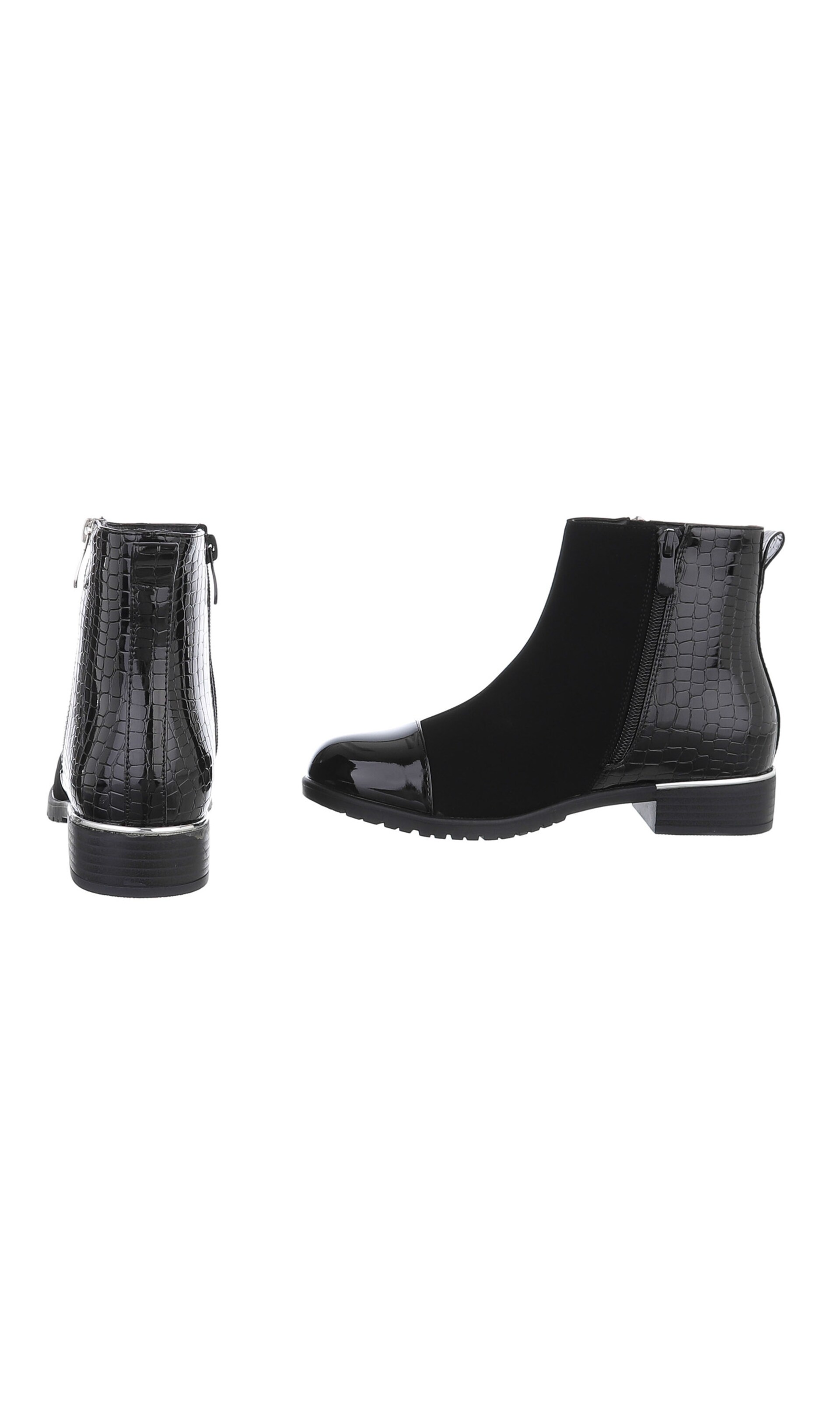 Ital-Design Stiefelette in Schwarz