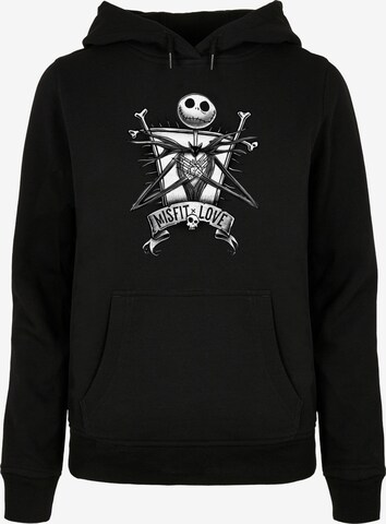 ABSOLUTE CULT Sweatshirt 'Nightmare Before Christmas - Misfits Love' in Schwarz: predná strana