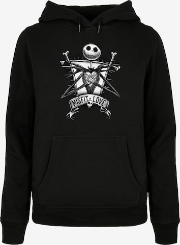 ABSOLUTE CULT Sweatshirt 'Nightmare Before Christmas - Misfits Love' in Black: front