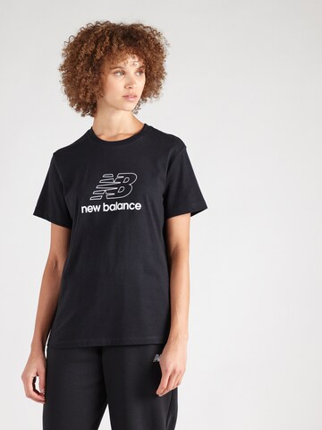 new balance Shirt in Zwart: voorkant