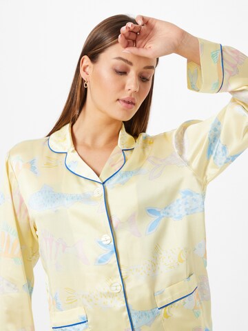 Helmstedt Pyjamapaita 'Mizu' värissä keltainen