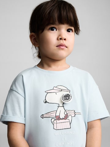 MANGO KIDS Тениска 'SYWEEK' в синьо