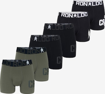 CR7 - Cristiano Ronaldo Boxershorts ' World Cup ' in Grün: Vorderseite