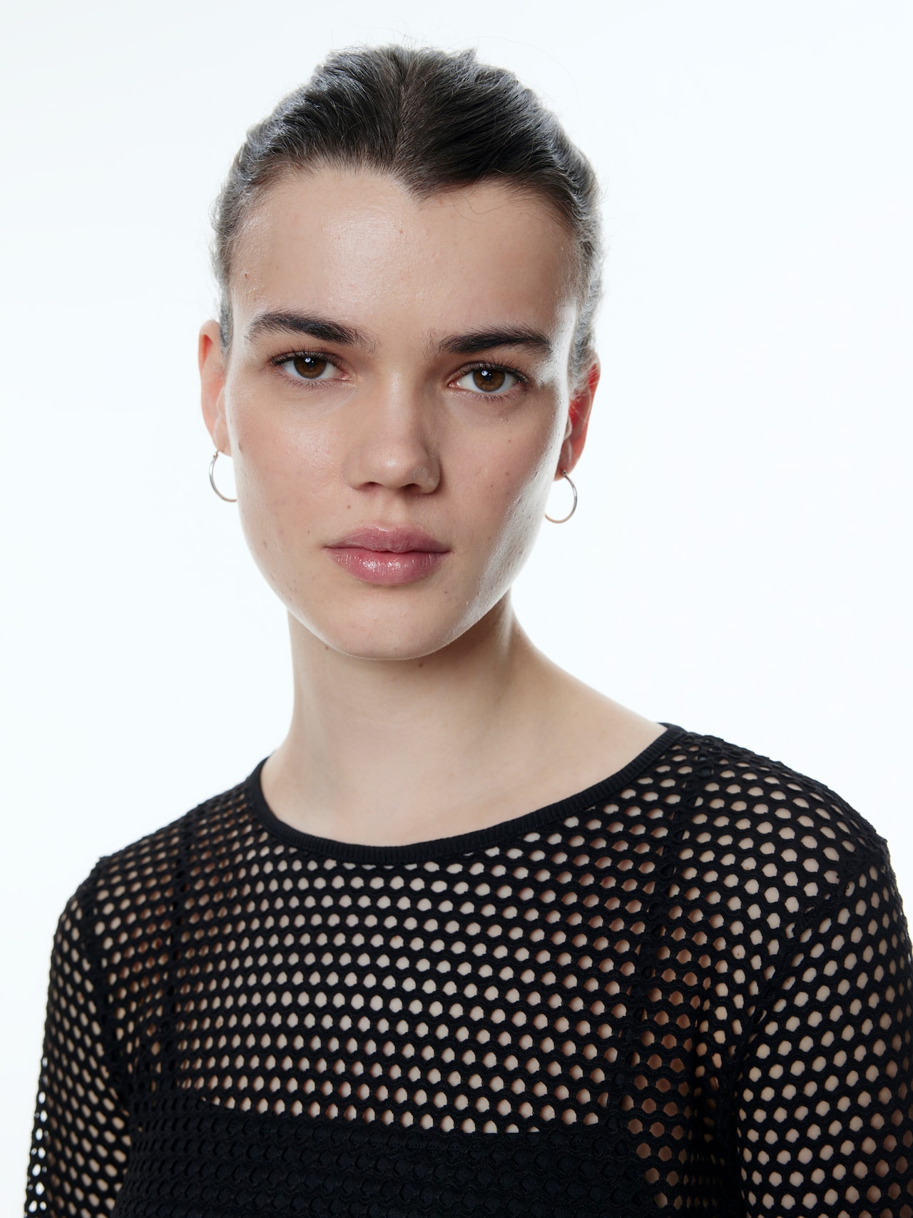 EDITED Gebreide jurk 'Zuleika' Zwart