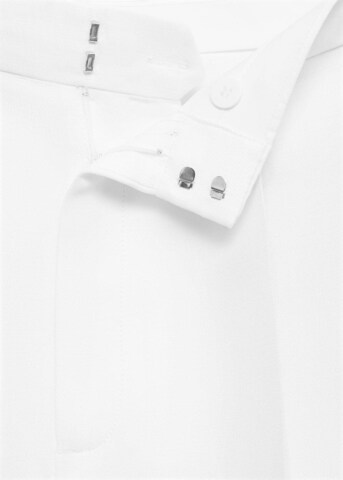 MANGO Wide Leg Hose in Weiß