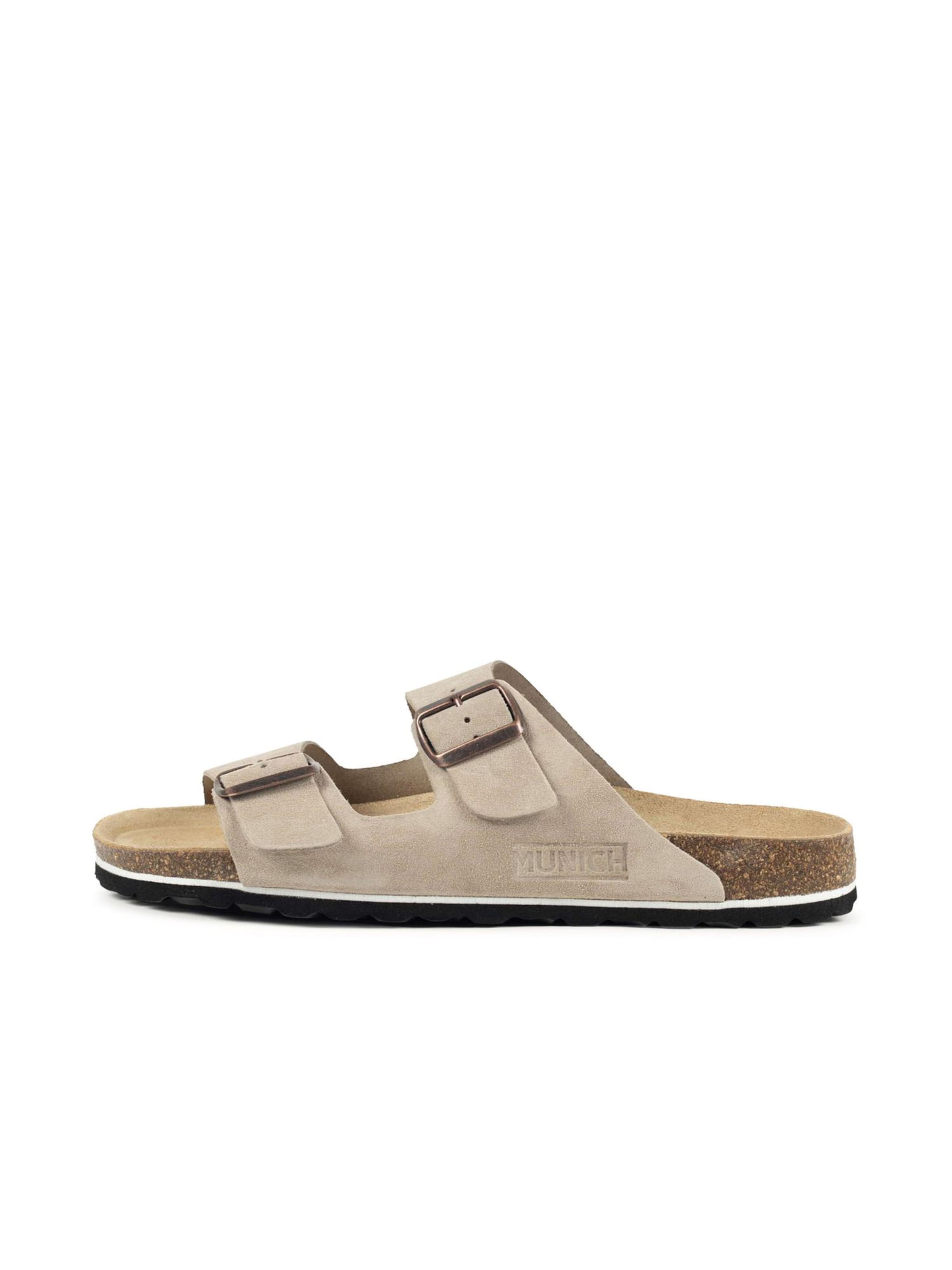 MUNICH Pantolette 'Sungai' in Beige: Vorderseite