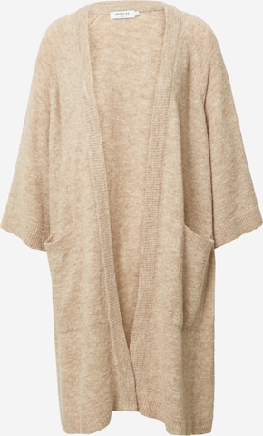 Cardigan 'Zenie' MSCH COPENHAGEN en beige : devant