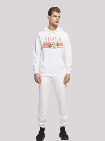 Sweat-shirt 'Disney König Der Löwen Simba' F4NT4STIC en blanc