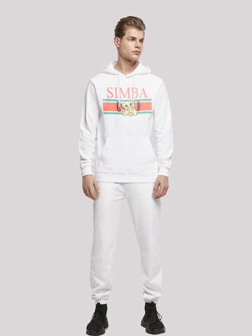 F4NT4STIC Sweatshirt 'Disney König der Löwen Simba' in Wit