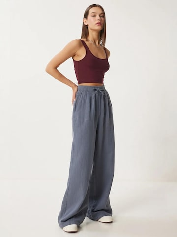 Happiness İstanbul Wide leg Trousers in Grey