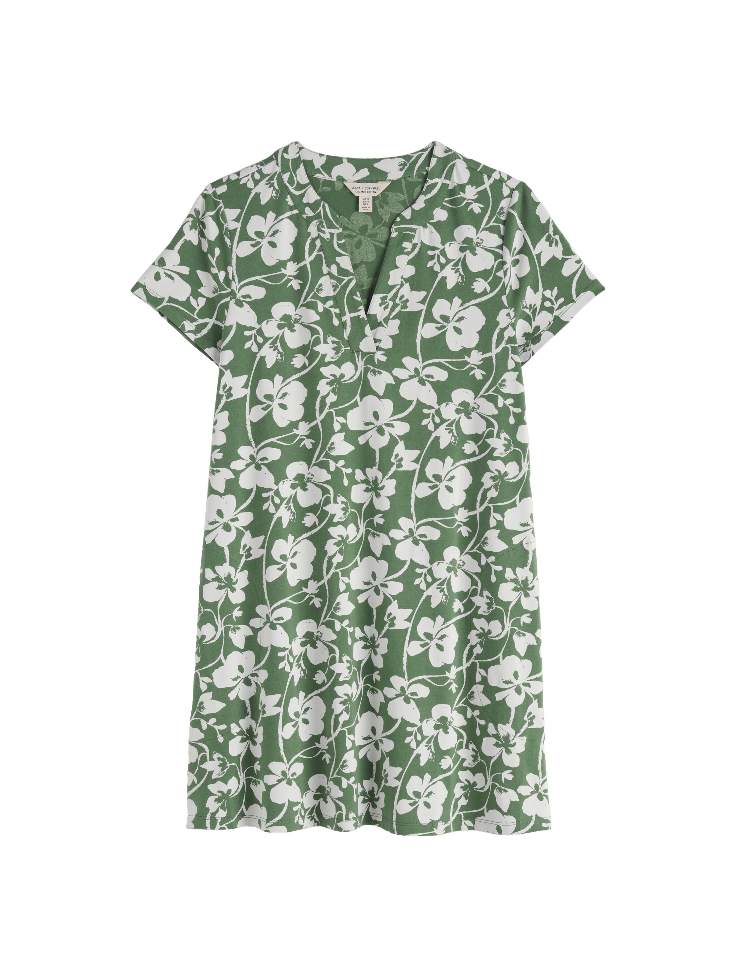 Tunica 'Wreathe' di Seasalt Cornwall in verde: frontale