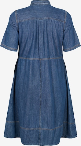 Zizzi Skjortklänning i blå