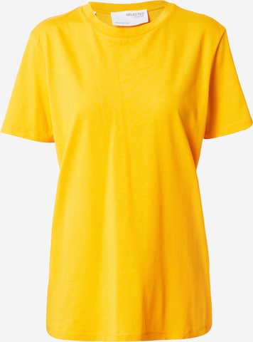 oranžinė SELECTED FEMME Marškinėliai: priekis