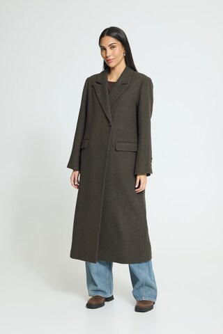 ICHI Between-seasons coat 'FOCOLA' in Brown: front