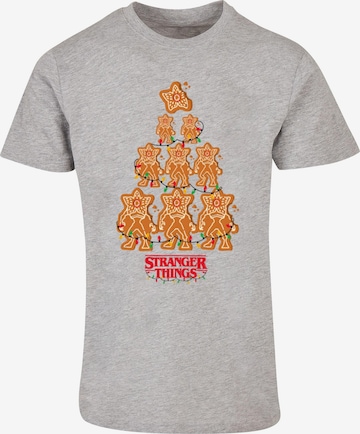ABSOLUTE CULT T-Shirt ' Stranger Things - Gingerbread' in Grau: predná strana