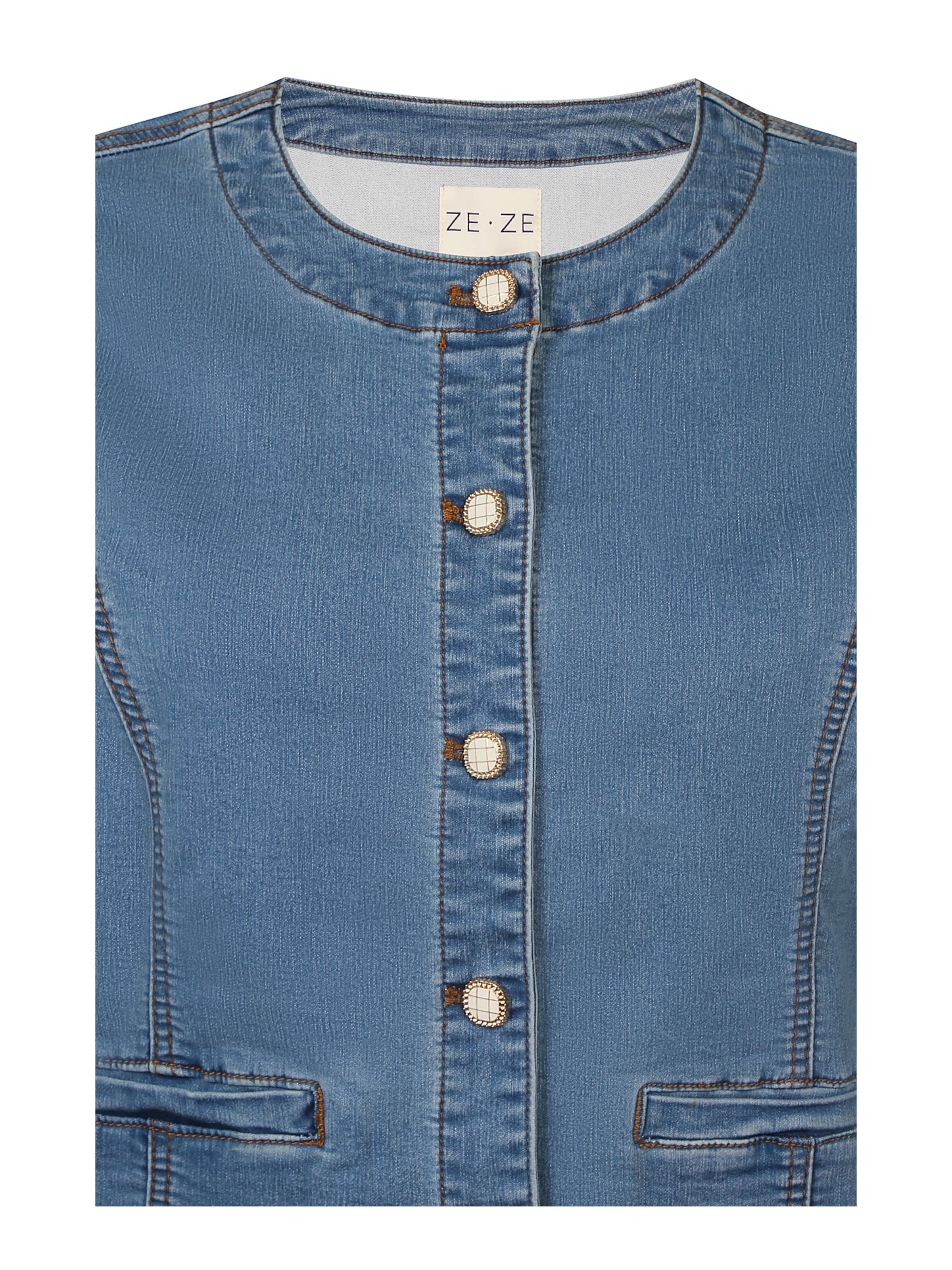 ze-ze Tussenjas 'Fiora 113' in Blauw