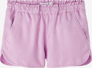 NAME IT - regular Pantalón 'Becky' en lila: frente