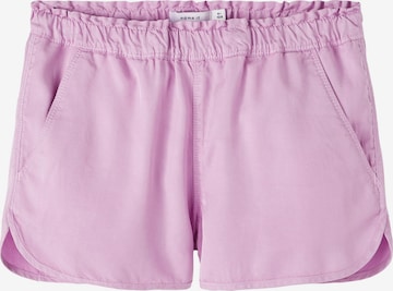 NAME IT Normální Kalhoty 'Becky' – fialová: přední strana