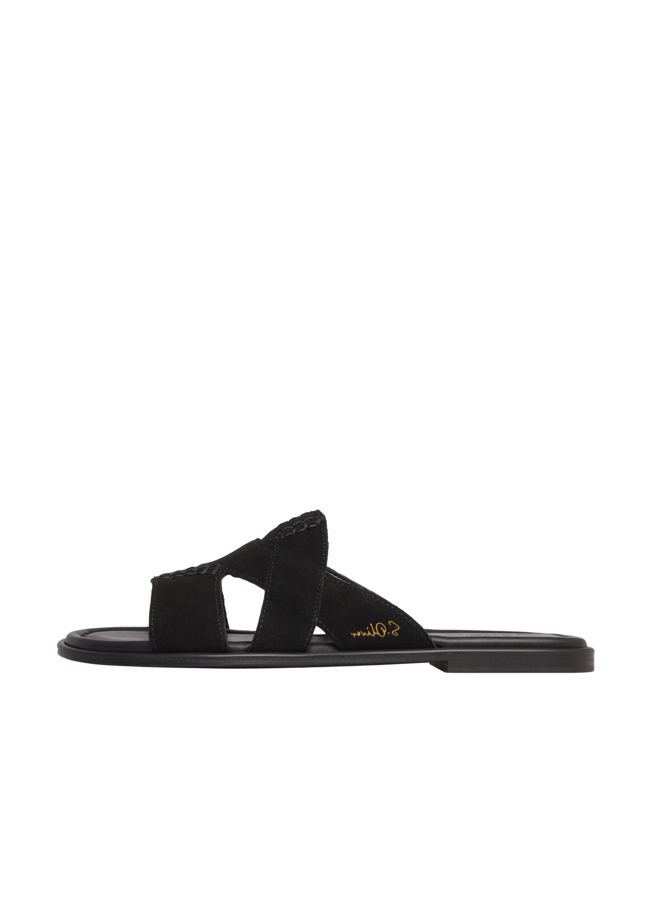 s.Oliver Sandal in Black: front