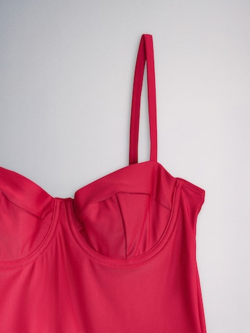 The Set T-shirt Badpak in Blauw