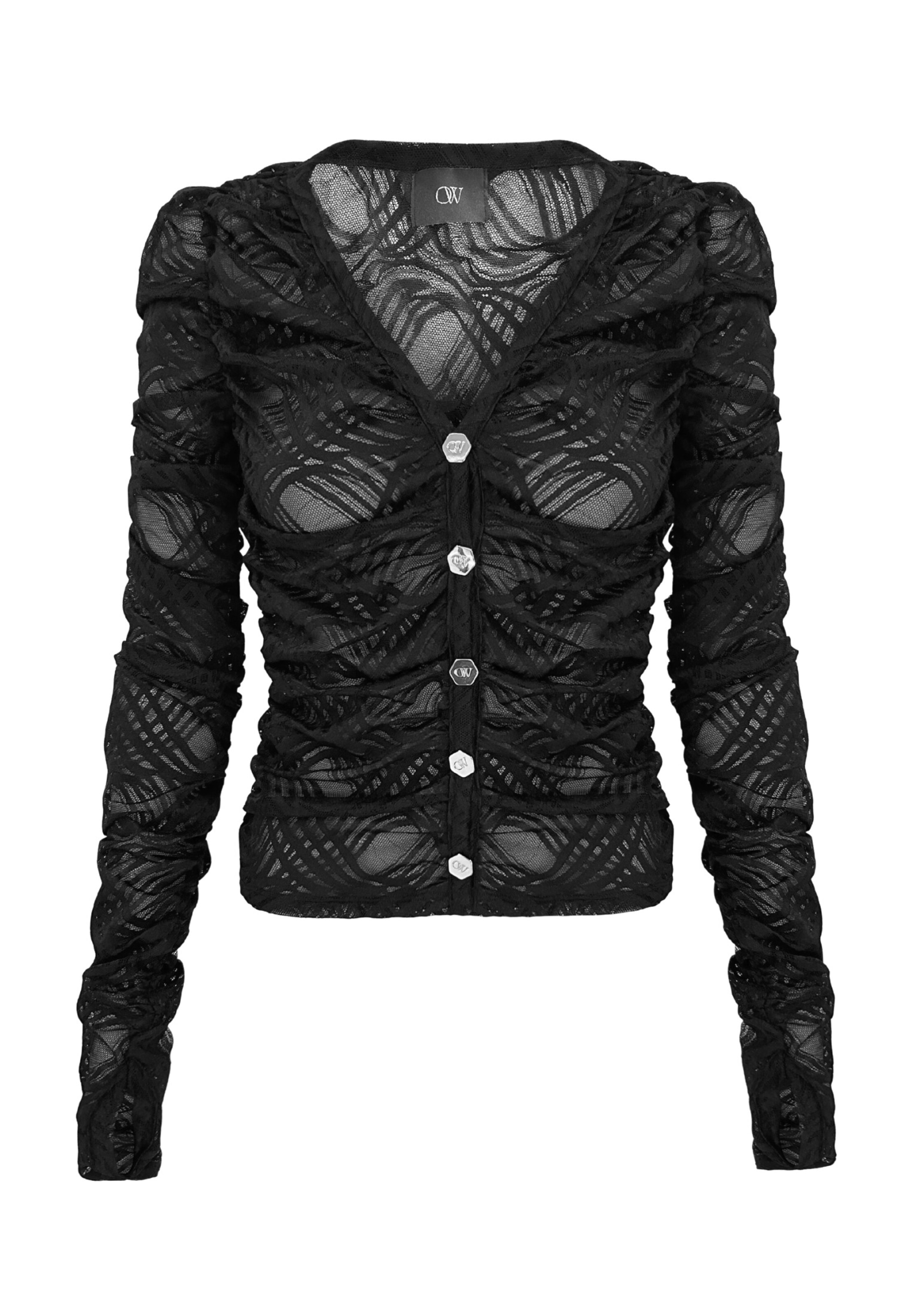 OW Collection Jacke 'Wanted' in Schwarz: Vorderseite