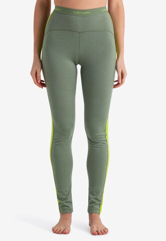 Skinny Pantaloni sport 'Oasis' de la ICEBREAKER pe verde: față