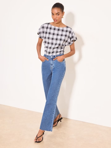 Lipsy Широкий Джинсы в Синий