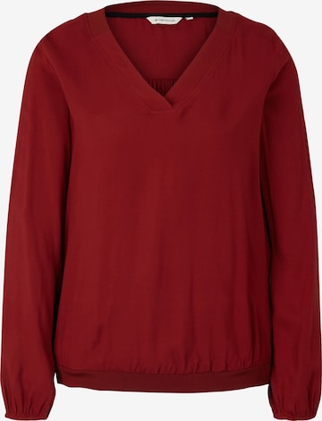 TOM TAILOR - Blusa em vermelho: frente