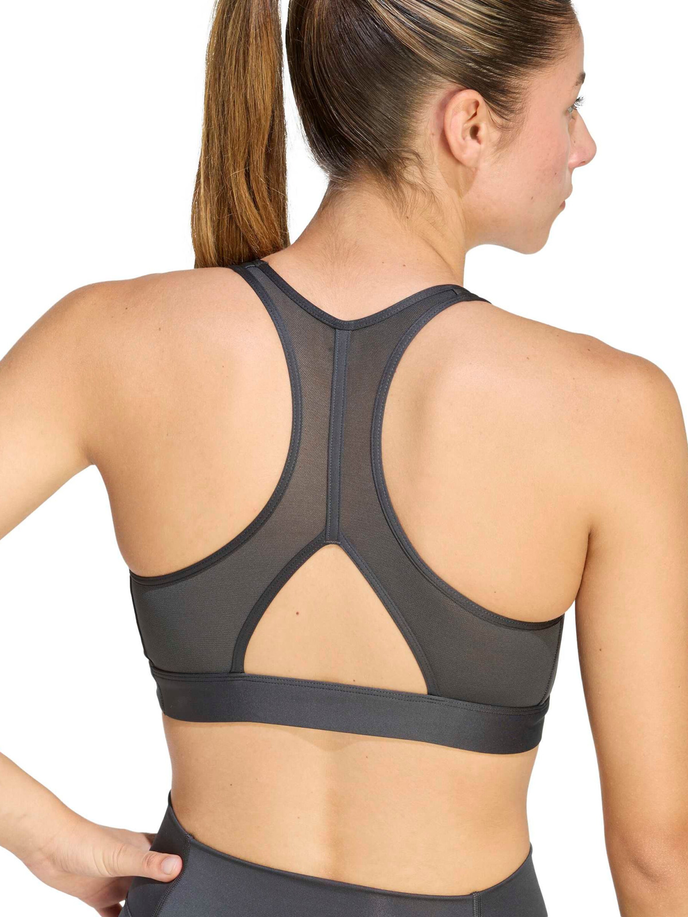 Bustieră Sutien sport 'POWER REACT' de la ADIDAS PERFORMANCE pe gri