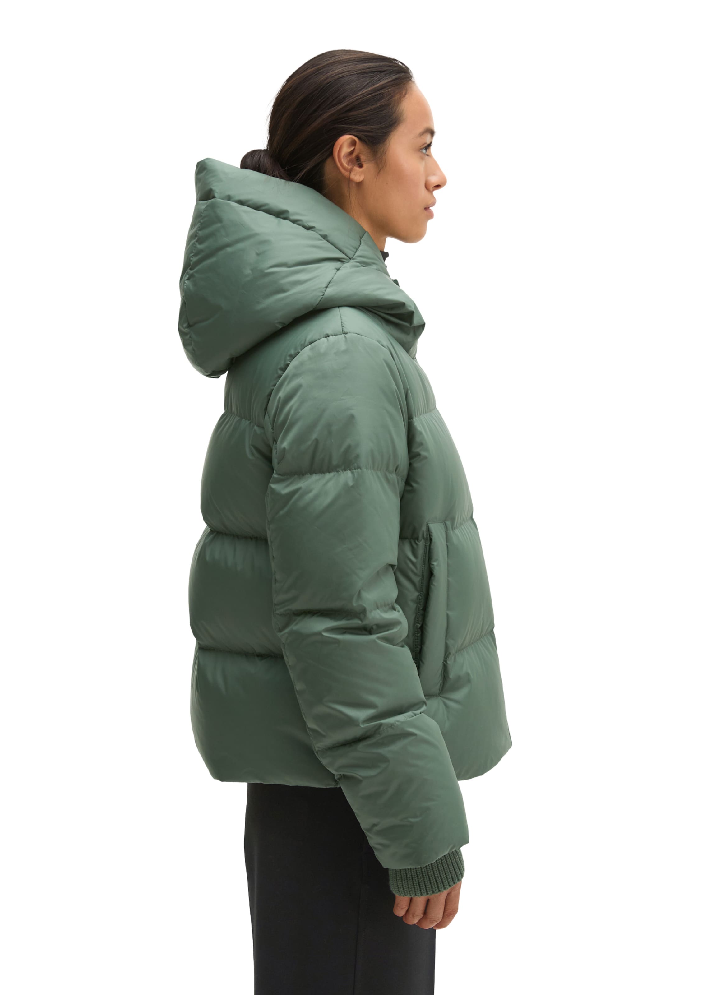 Marc O'Polo Winterjas in Groen: zijkant