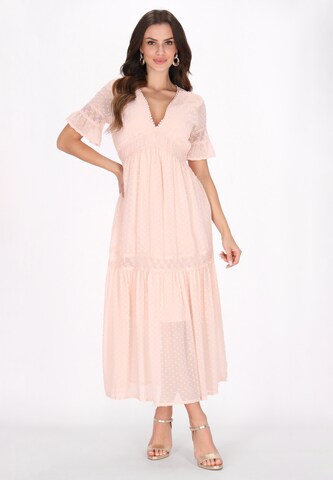 faina Kleid in Pink: Vorderseite