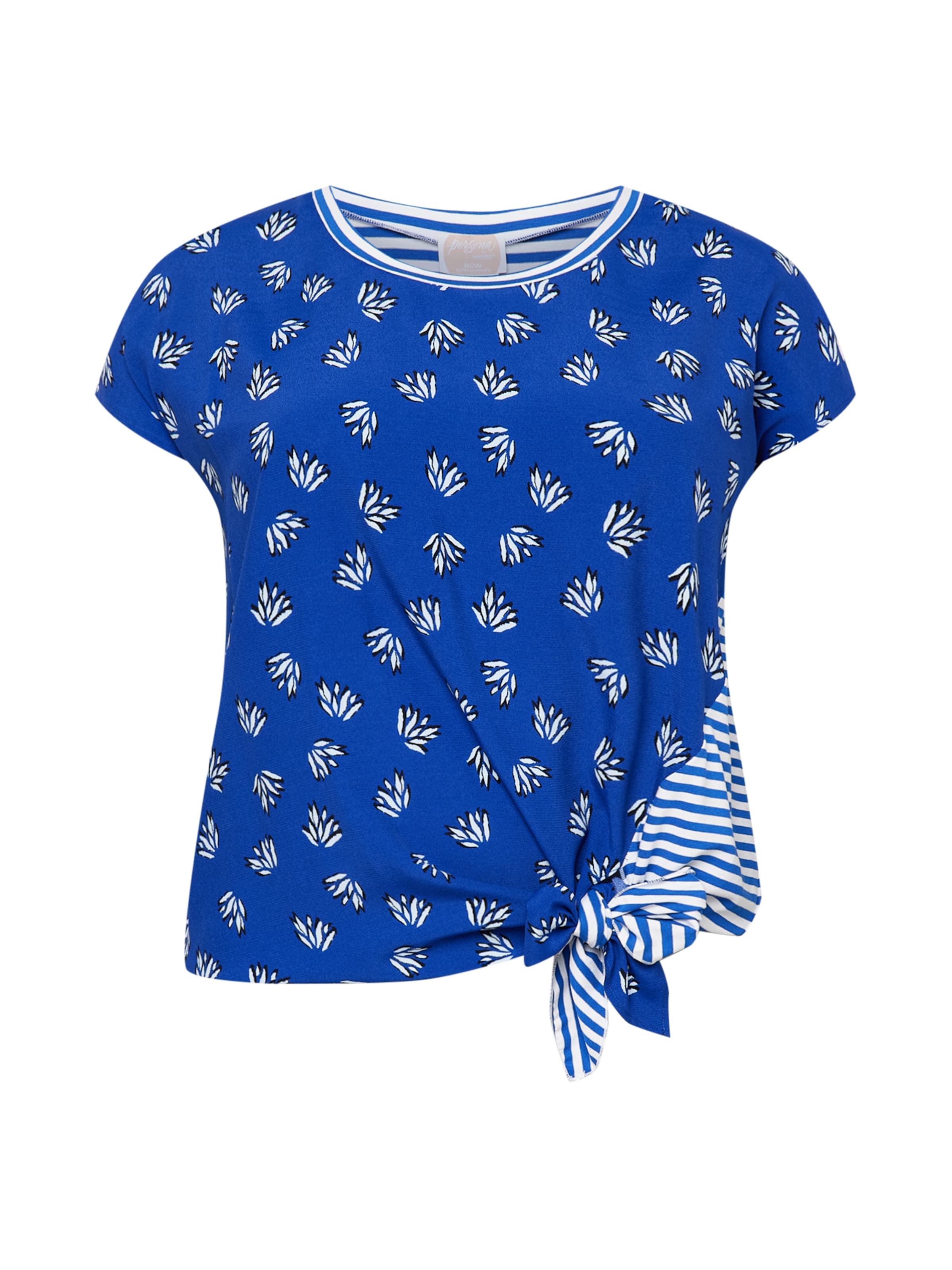 Tricou 'VIOLA' de la Persona by Marina Rinaldi pe alb: față