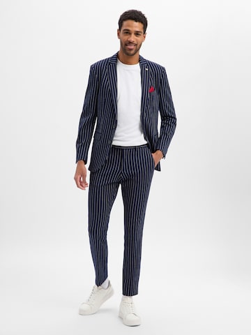 Coupe slim Veste de costume ' Brixdon ' Finshley & Harding London en bleu