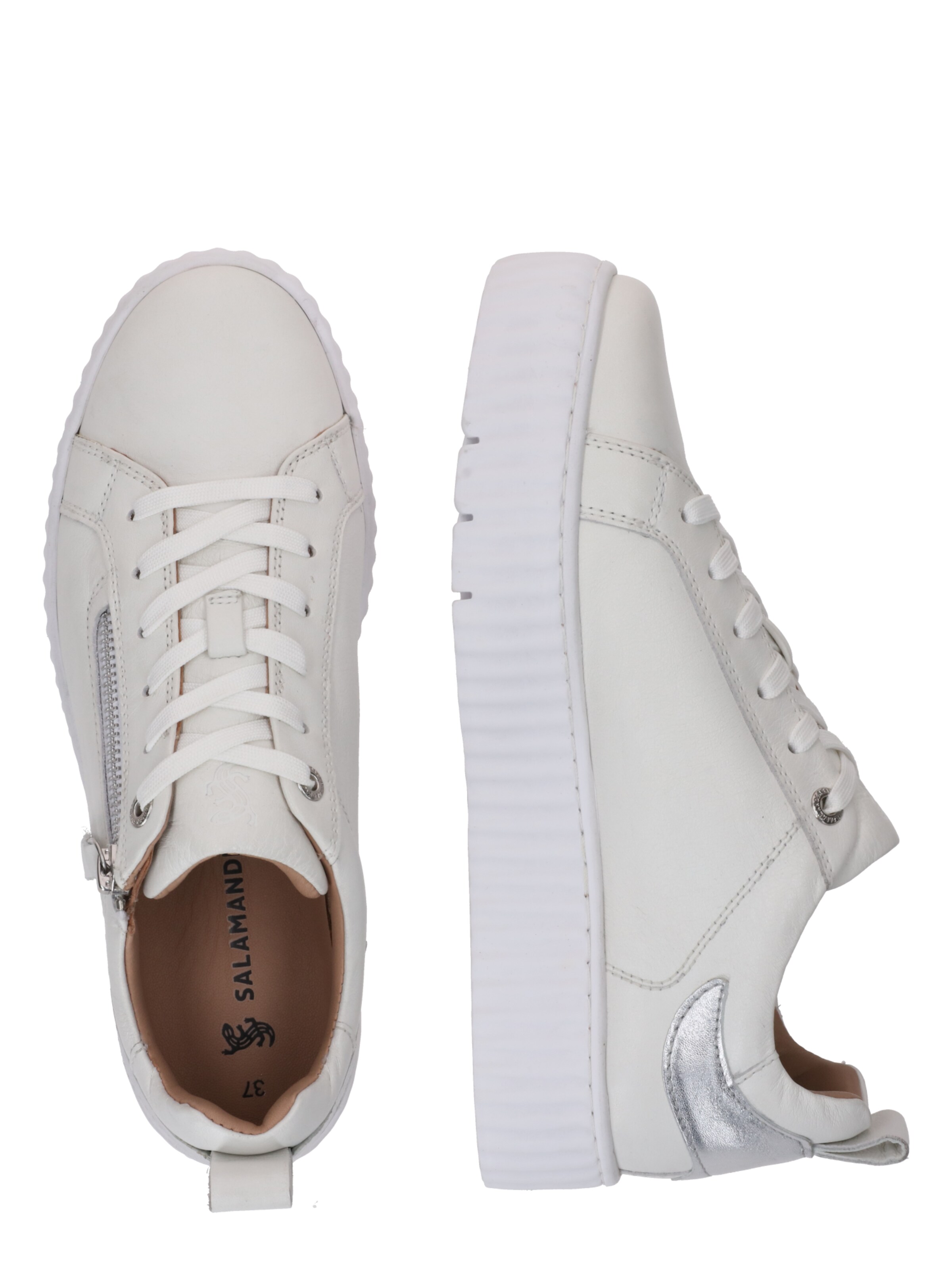 SALAMANDER Platform trainers in White