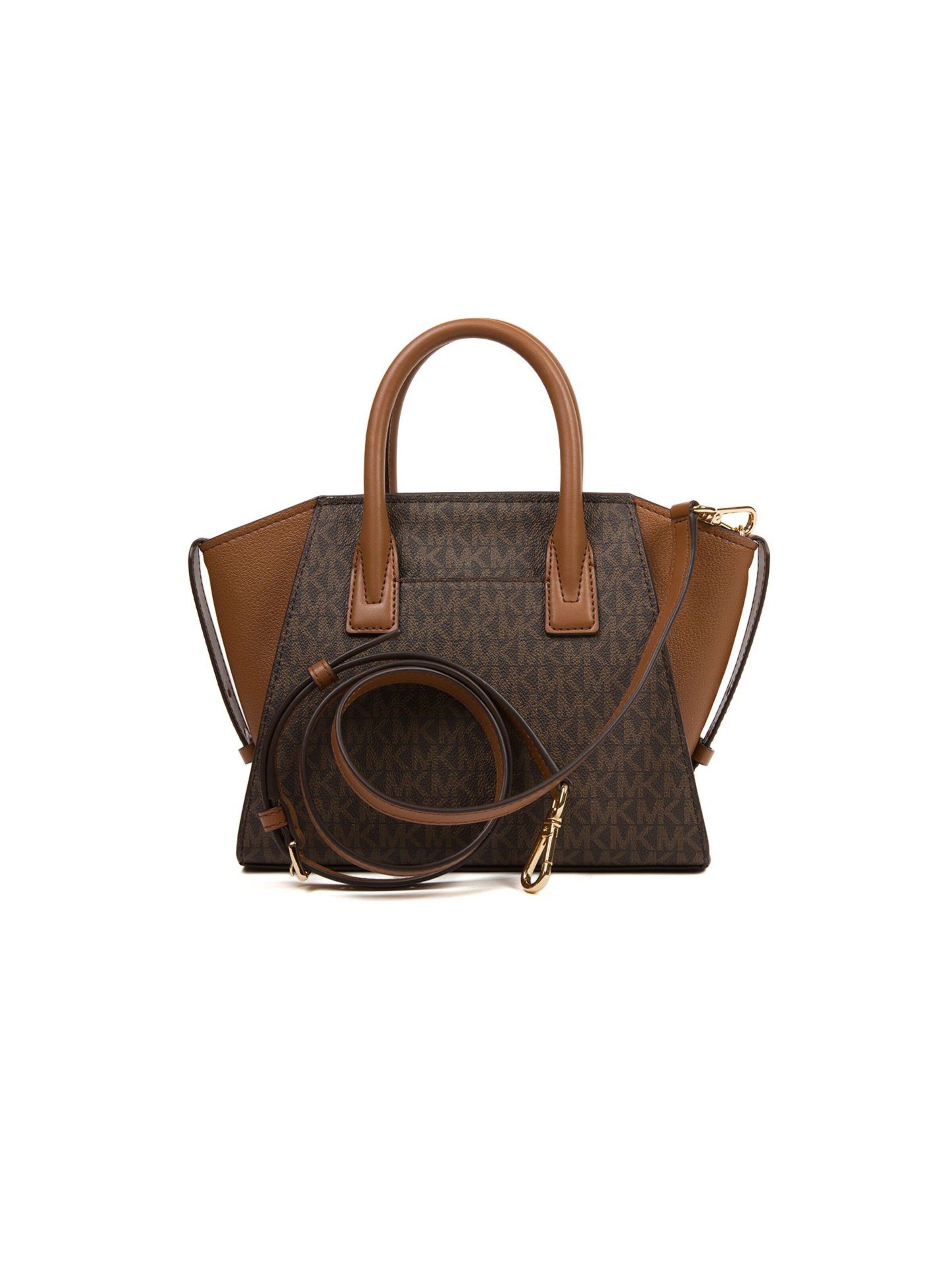 Michael Kors - Bolso de mano 'Avril Small Top-Zip  Satchel' en marrón