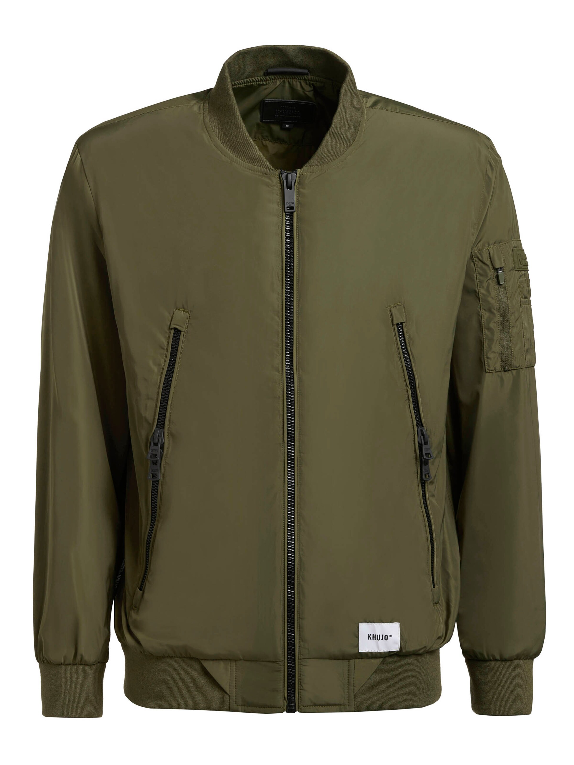 khujo Between-Season Jacket 'LISTENER' in Green: front