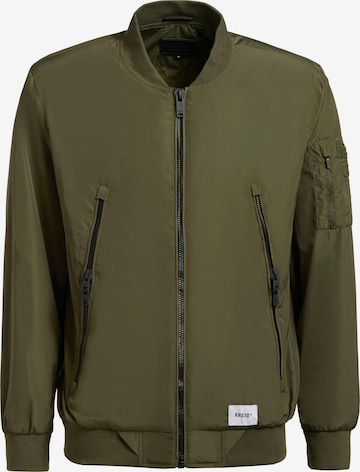 Veste mi-saison 'LISTENER' khujo en vert : devant