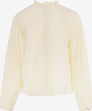 faina - Blusa em amarelo: frente